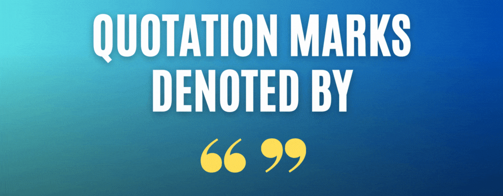 Quotation Marks